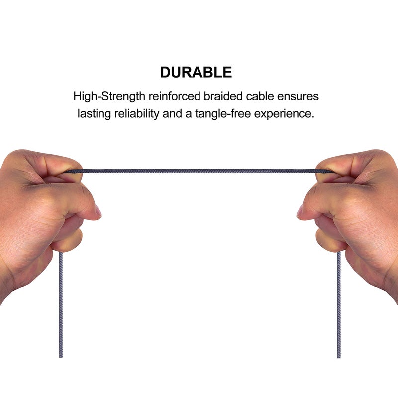 ABLET Boom Gaming Microphone Cable Compatible with Game PS4 Xbox One PC Laptop Phone and Sony MDRXB950BT, MDRXB650BT, MDR1000X, MDR100ABN, WH1000XM2, MDR-1A Headphone | with Volume Control and Mute Switch - Image 3